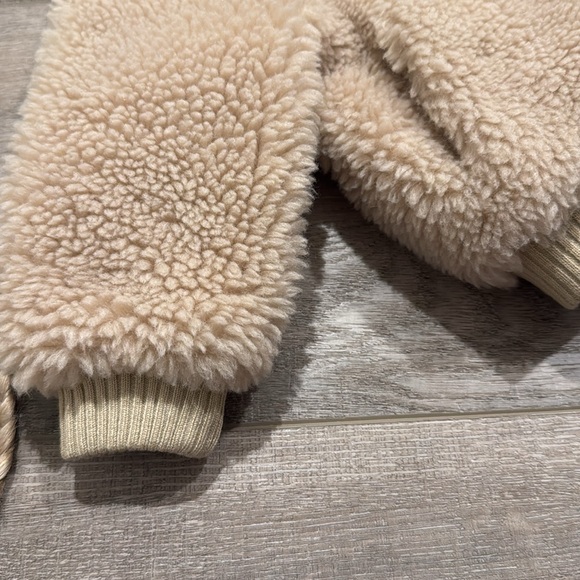 Petite Maison Kids 2Y toddler fur jacket boy sherpa tan brown - Picture 3 of 9